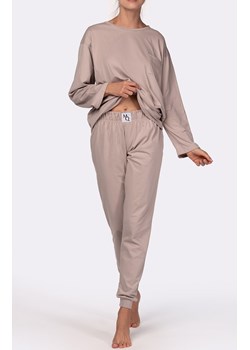 Piżama z długim rękawem beżowa Homie, Kolor beżowy, Rozmiar L, Mona ze sklepu Intymna w kategorii Piżamy damskie - zdjęcie 166456749