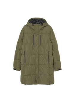 Cropp - Długi pikowany płaszcz - zielony ze sklepu Cropp w kategorii Płaszcze męskie - zdjęcie 166457097