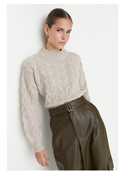 trendyol Sweter w kolorze szarym ze sklepu Limango Polska w kategorii Swetry damskie - zdjęcie 166465125