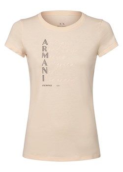 Armani Exchange T-shirt damski Kobiety Bawełna różowy nadruk ze sklepu vangraaf w kategorii Bluzki damskie - zdjęcie 166465338