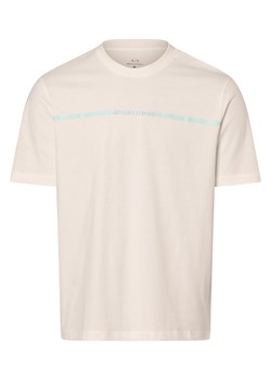 Armani Exchange T-shirt męski Mężczyźni Bawełna écru nadruk ze sklepu vangraaf w kategorii T-shirty męskie - zdjęcie 166465346
