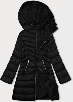 Pikowana kurtka damska z kapturem J Style czarna (11Z8083) ze sklepu goodlookin.pl w kategorii Kurtki damskie - zdjęcie 166472397