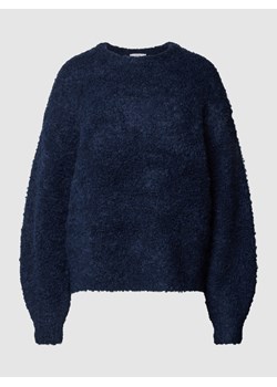 Sweter z dzianiny z dodatkiem wełny z alpaki z efektem bouclé ze sklepu Peek&Cloppenburg  w kategorii Swetry damskie - zdjęcie 166480745
