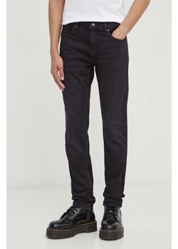 HUGO jeansy męskie kolor czarny ze sklepu ANSWEAR.com w kategorii Jeansy męskie - zdjęcie 166485079