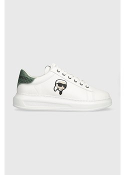 Karl Lagerfeld sneakersy skórzane KAPRI MENS kolor biały KL52533N ze sklepu ANSWEAR.com w kategorii Buty sportowe męskie - zdjęcie 166485606