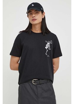 PS Paul Smith t-shirt bawełniany męski kolor czarny z nadrukiem M2R.011R.MP4447 ze sklepu ANSWEAR.com w kategorii T-shirty męskie - zdjęcie 166486068
