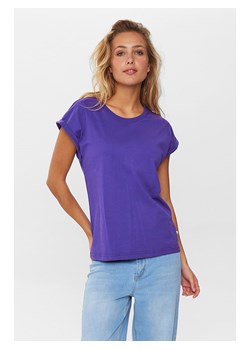 NÜMPH Koszulka &quot;Beverly&quot; w kolorze fioletowym ze sklepu Limango Polska w kategorii Bluzki damskie - zdjęcie 166488765
