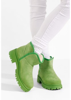 Zielone kozaki Tip Ugg Octavia V2 ze sklepu Zapatos w kategorii Workery damskie - zdjęcie 166492717