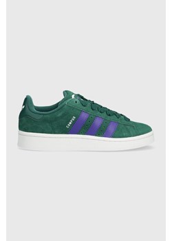 adidas Originals sneakersy zamszowe Campus 00s kolor zielony ID3170 ze sklepu PRM w kategorii Buty sportowe damskie - zdjęcie 166493228