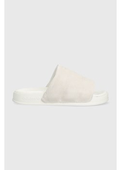 adidas Originals klapki Adilette Essential damskie kolor biały IF3575 ze sklepu PRM w kategorii Klapki damskie - zdjęcie 166493246