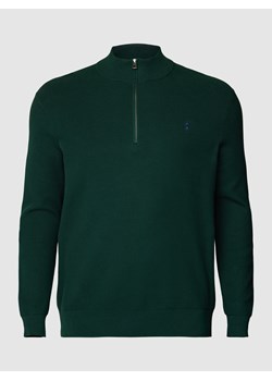 Sweter z dzianiny PLUS SIZE z wyhaftowanym logo ze sklepu Peek&Cloppenburg  w kategorii Swetry męskie - zdjęcie 166494507