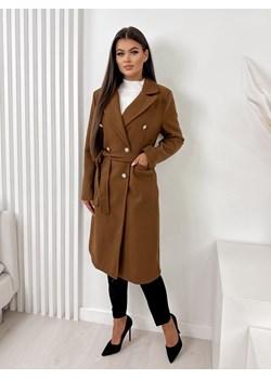płaszcz rasu brązowy one size ze sklepu UBRA w kategorii Płaszcze damskie - zdjęcie 166495285