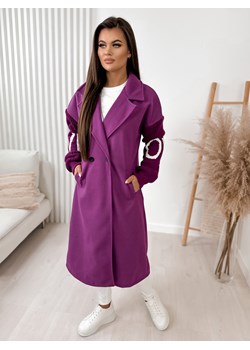 płaszcz yenery fioletowy one size ze sklepu UBRA w kategorii Płaszcze damskie - zdjęcie 166495348