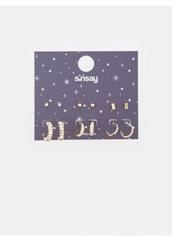 Sinsay - Kolczyki 6 pack - złoty ze sklepu Sinsay w kategorii Kolczyki - zdjęcie 166498598