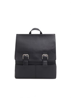 Cropp - Czarna torba-plecak z imitacji skóry - czarny ze sklepu Cropp w kategorii Plecaki - zdjęcie 166503018