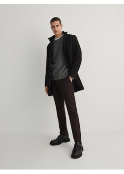 Reserved - Płaszcz ze stójką - czarny ze sklepu Reserved w kategorii Płaszcze męskie - zdjęcie 166503217
