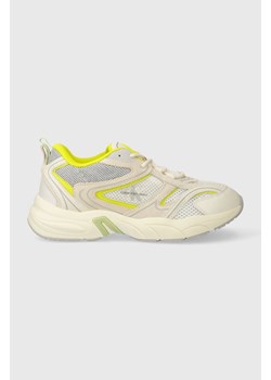 Calvin Klein Jeans sneakersy YW0YW00891 RETRO TENNIS SU-MESH W kolor beżowy YW0YW00891 ze sklepu ANSWEAR.com w kategorii Buty sportowe damskie - zdjęcie 166504396