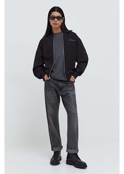Tommy Jeans bluza bawełniana męska kolor czarny gładka DM0DM18406 ze sklepu ANSWEAR.com w kategorii Bluzy męskie - zdjęcie 166504569