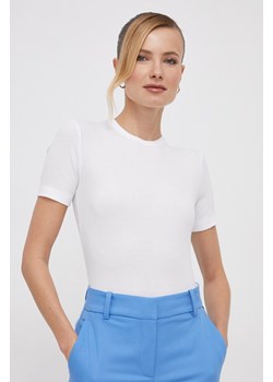 Calvin Klein t-shirt damski kolor biały ze sklepu ANSWEAR.com w kategorii Bluzki damskie - zdjęcie 166504907