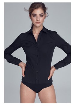 Nife Bluzka-body w kolorze czarnym ze sklepu Limango Polska w kategorii Bluzki damskie - zdjęcie 166505807