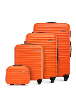 Komplet walizek z ABS-u z żebrowaniem ze sklepu WITTCHEN w kategorii Walizki - zdjęcie 166514979