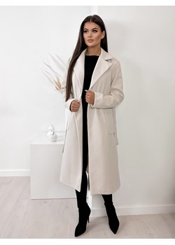 płaszcz muzen beżowy one size ze sklepu UBRA w kategorii Płaszcze damskie - zdjęcie 166533018