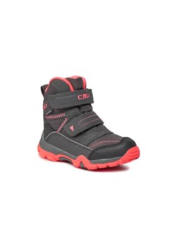 CMP Buty dziecięce Pyry Snow Boot szaro czerwone ze sklepu taniesportowe.pl w kategorii Buty zimowe dziecięce - zdjęcie 166535137