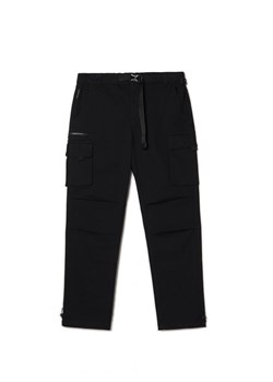 Cropp - Czarne joggery cargo - czarny ze sklepu Cropp w kategorii Spodnie męskie - zdjęcie 166535268