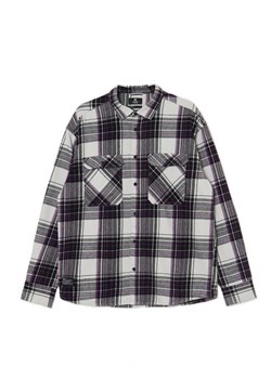 Cropp - Czarno-biała koszula w kratę - jasny szary ze sklepu Cropp w kategorii Koszule męskie - zdjęcie 166535269