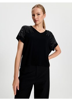 Sinsay - Koszulka ze wzorem - czarny ze sklepu Sinsay w kategorii Bluzki damskie - zdjęcie 166535958