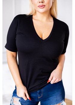 Czarna Bluzka VINDI Wzór 1 ze sklepu TONO w kategorii Bluzki damskie - zdjęcie 166542529