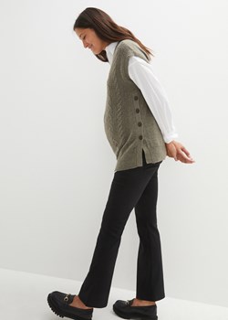 Sweter ciążowy i do karmienia piersią, we wzór w warkocze ze sklepu bonprix w kategorii Swetry ciążowe - zdjęcie 166574589