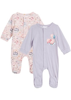 Piżama niemowlęca jednoczęściowa z bawełny organicznej (2 szt.) ze sklepu bonprix w kategorii Pajacyki - zdjęcie 166581075