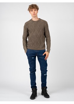 Guess Sweter | M1RR03Z1CX2 | Mężczyzna | Brązowy ze sklepu ubierzsie.com w kategorii Swetry męskie - zdjęcie 166586317