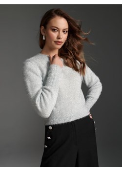 Sinsay - Sweter krótki - srebrny ze sklepu Sinsay w kategorii Swetry damskie - zdjęcie 166589606