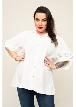 Biała Koszula TIARO ze sklepu TONO w kategorii Koszule damskie - zdjęcie 166600699