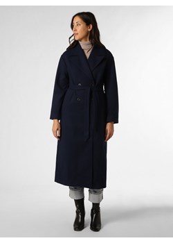 Y.A.S Damski płaszcz wełniany Kobiety indygo jednolity ze sklepu vangraaf w kategorii Płaszcze damskie - zdjęcie 166604889