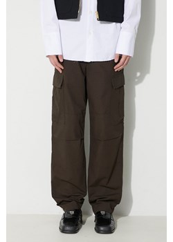 Carhartt WIP spodnie Regular Cargo Pant męskie kolor brązowy proste I032467.4702 ze sklepu PRM w kategorii Spodnie męskie - zdjęcie 166607595