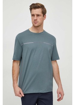 Armani Exchange t-shirt bawełniany męski kolor zielony z nadrukiem 3DZTLG ZJ9JZ ze sklepu ANSWEAR.com w kategorii T-shirty męskie - zdjęcie 166616586
