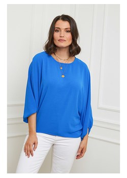 Curvy Lady Bluzka w kolorze niebieskim ze sklepu Limango Polska w kategorii Bluzki damskie - zdjęcie 166620955
