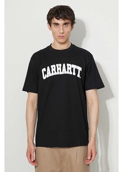 Carhartt WIP t-shirt bawełniany kolor czarny z nadrukiem I028990-BOTANIC/WH ze sklepu PRM w kategorii T-shirty męskie - zdjęcie 166623358
