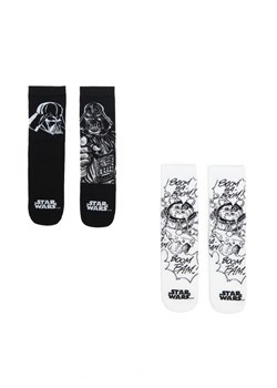 Cropp - 2 pack skarpet Star Wars - czarny ze sklepu Cropp w kategorii Skarpetki męskie - zdjęcie 166624395