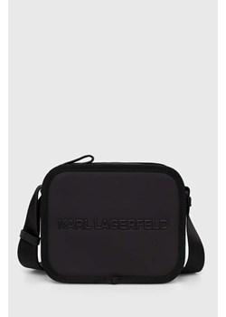Karl Lagerfeld saszetka kolor czarny ze sklepu ANSWEAR.com w kategorii Saszetki - zdjęcie 166625048