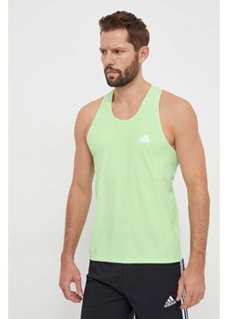 adidas Performance t-shirt do biegania Own The Run Own The Run kolor zielony IN1530 ze sklepu ANSWEAR.com w kategorii T-shirty męskie - zdjęcie 166625678