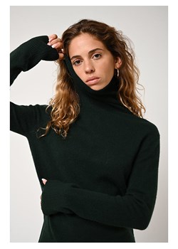 AUTHENTIC CASHMERE Kaszmirowy golf &quot;Fornet&quot; w kolorze ciemnozielonym ze sklepu Limango Polska w kategorii Swetry damskie - zdjęcie 166631658