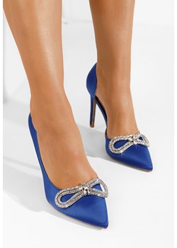 Niebieskie szpilki Destrea ze sklepu Zapatos w kategorii Czółenka - zdjęcie 166632805