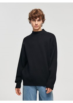 Pudełkowy sweter z półgolfem czarny ze sklepu House w kategorii Swetry męskie - zdjęcie 166635357