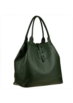 Torebka shopper zielona pojemna skórzana xl ze sklepu melon.pl w kategorii Torby Shopper bag - zdjęcie 166637069