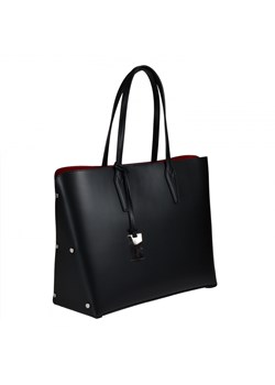 Torebka shopper skórzana czarna z kosmetyczką vezze ze sklepu melon.pl w kategorii Torby Shopper bag - zdjęcie 166637356