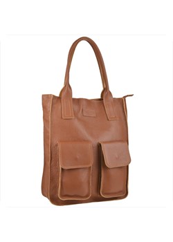 Vera pelle duża torebka włoska camel brąz shopper bag skóra ze sklepu melon.pl w kategorii Torby Shopper bag - zdjęcie 166637487